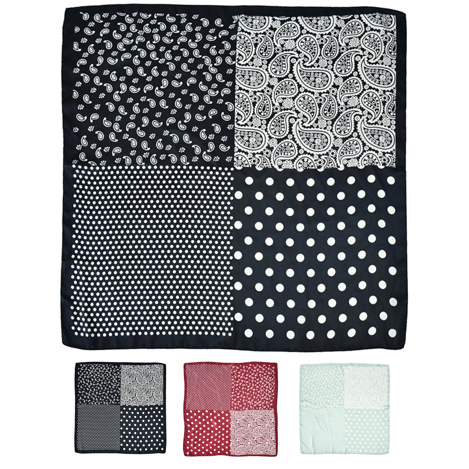 Square Silk Like Hair Scarf 2