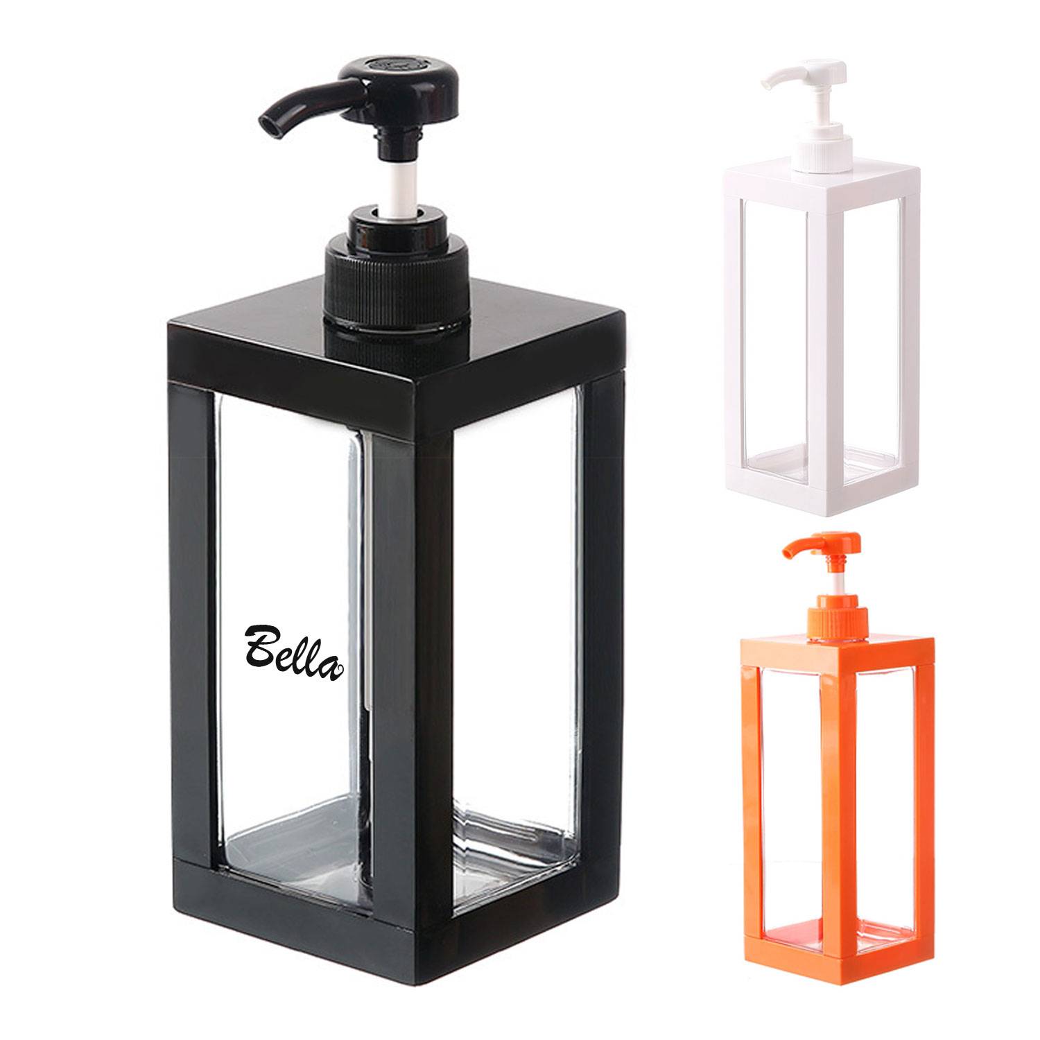 16oz Square pump bottle dispenser 2