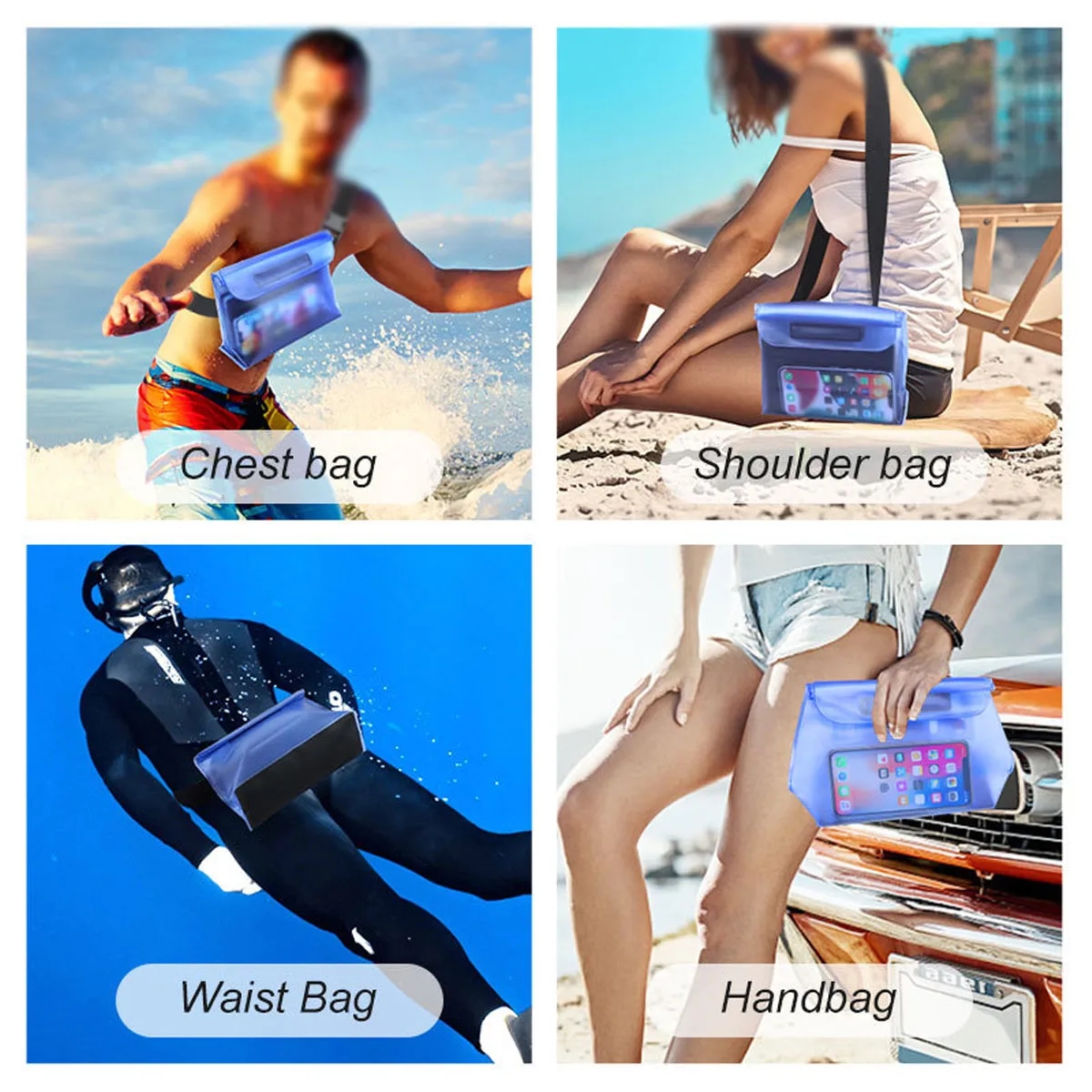 Waterproof Phone Pouch With Waist Strap 2