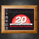 Bamboo Plaque with Sublimated Plate 6