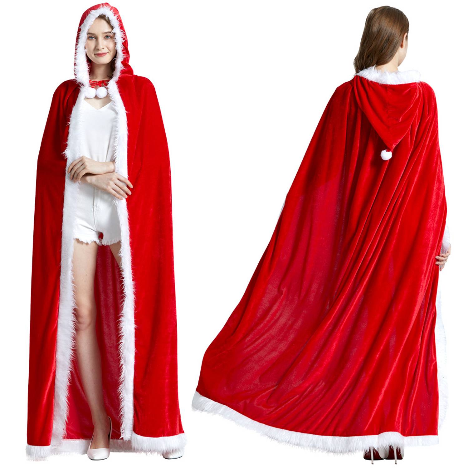 Soft Polyester Christmas Santa Cape 6