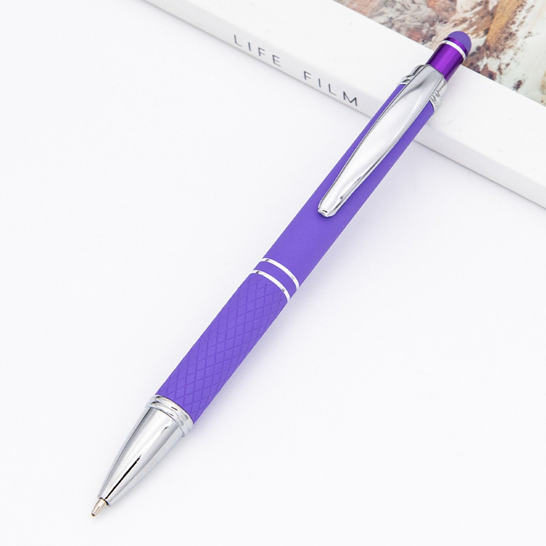 Soft Touch Diamond Stylus Pen With Rose Gold Trim 8