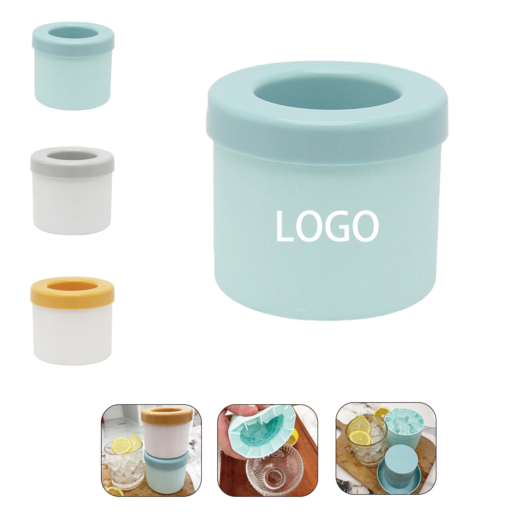 Round Silicone Ice Cube Tray 3