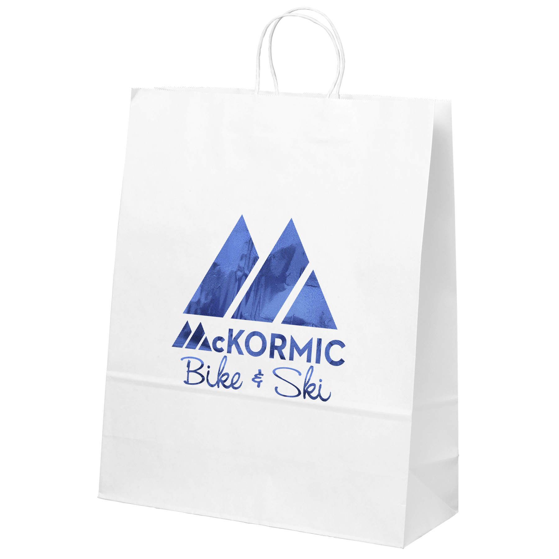 Stephanie - White Shopper - Foil Print