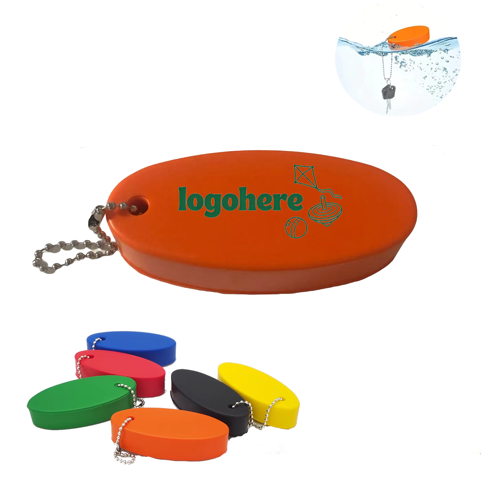 Personalized Buoyant Key Ring 2