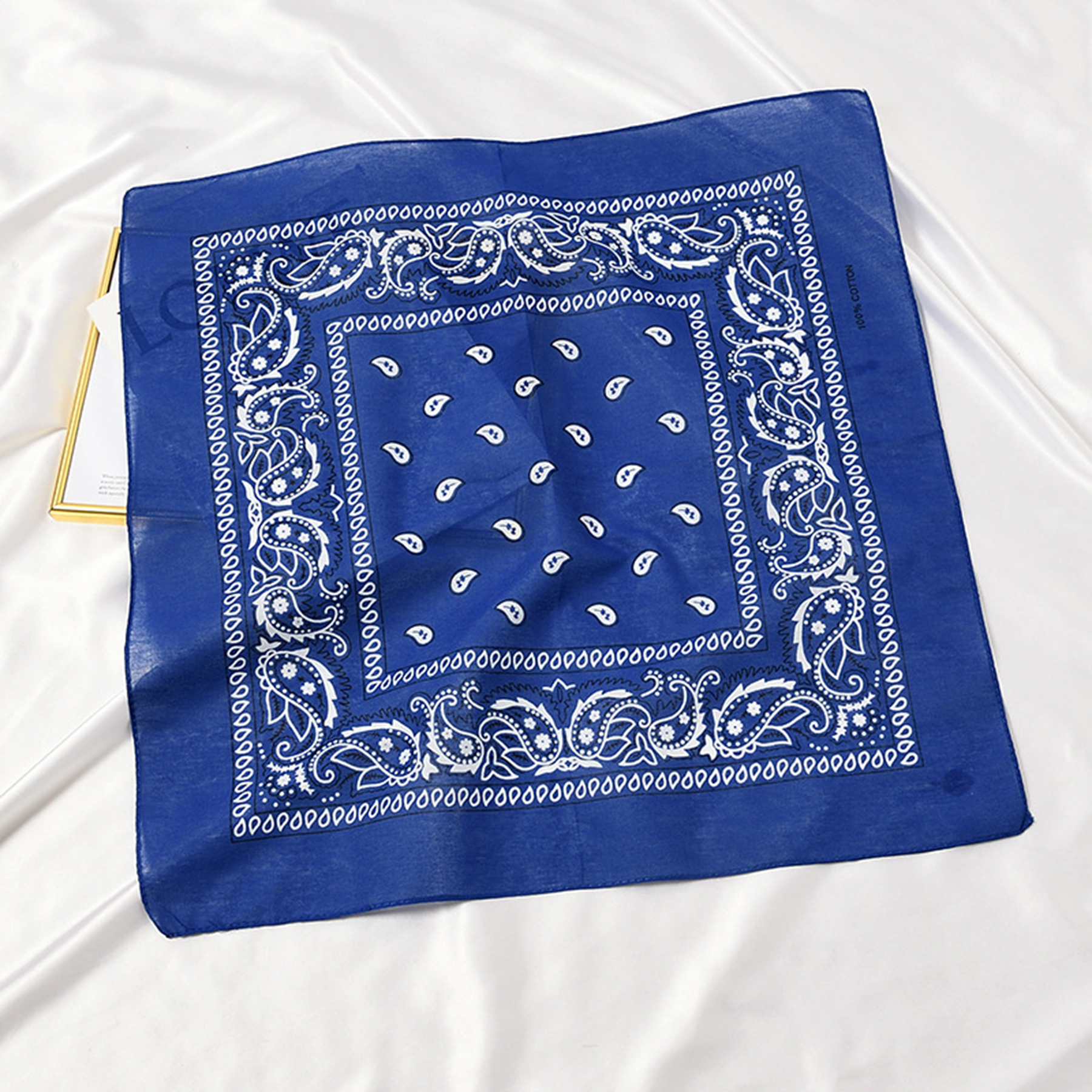 Cotton Custom Printed Square Scarf 2