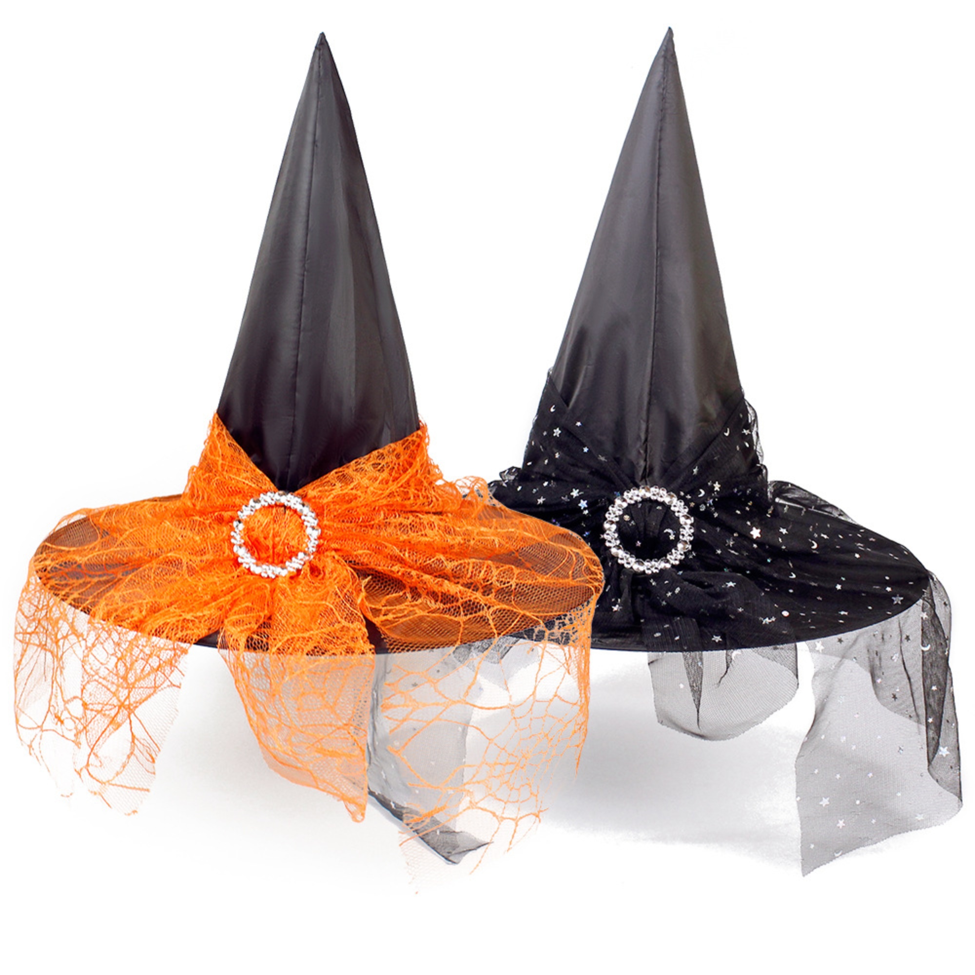 Elegant Mesh Lace Witch Hat For Halloween Party Cosplay 7