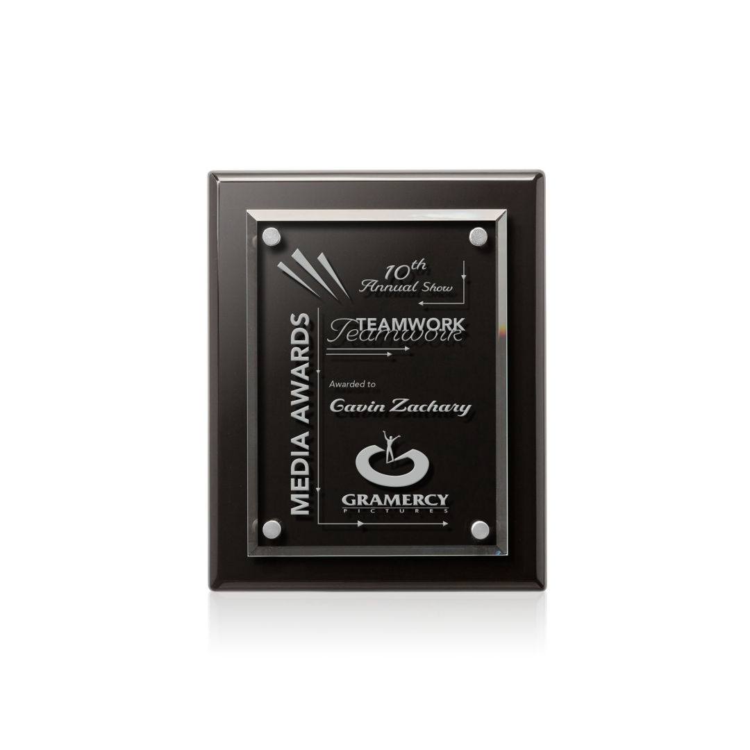 Caledon Plaque - Black/Silver 2