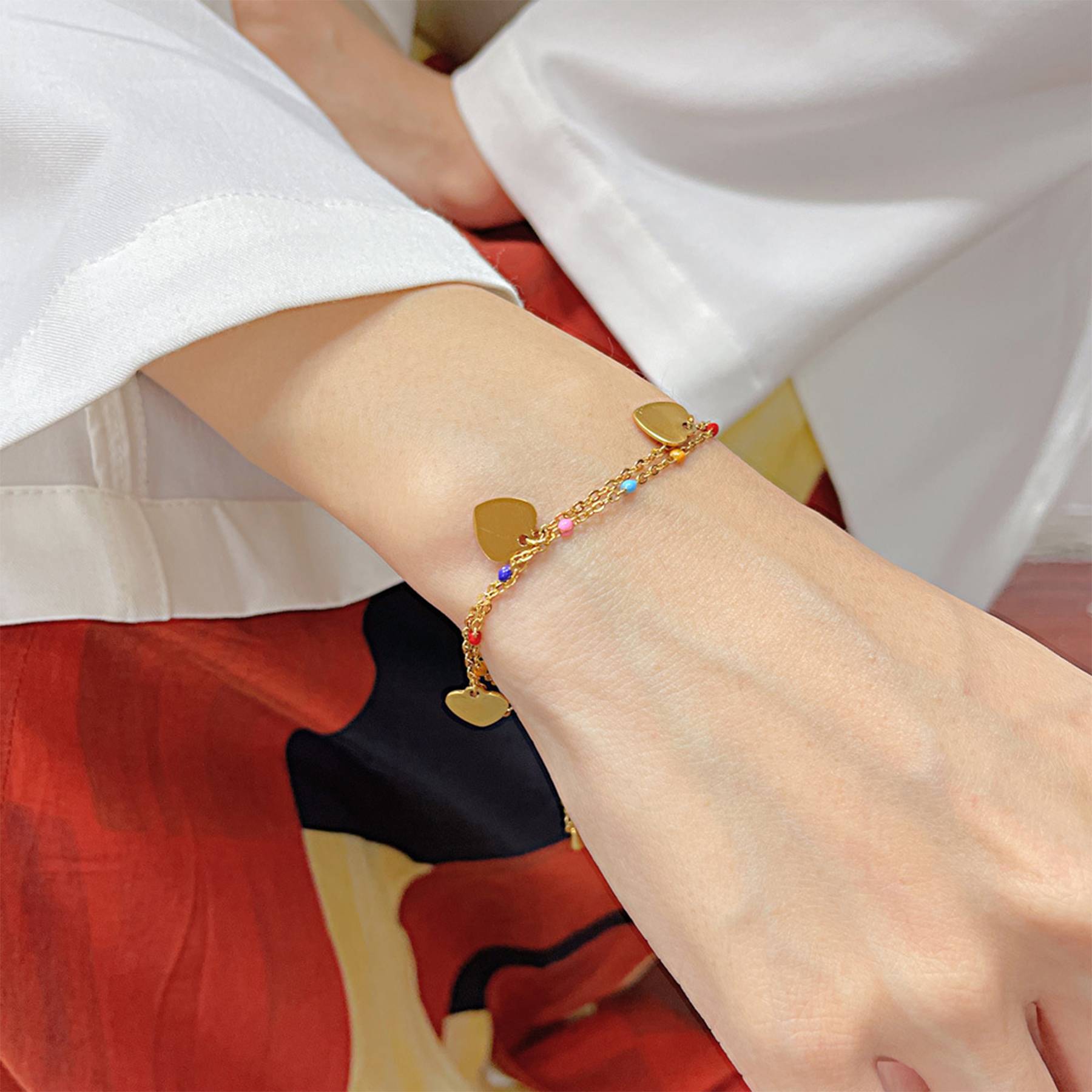 Stainless Steel Dopamine color love bracelet 3