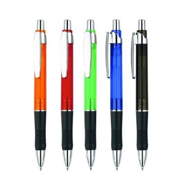 Slim Silver Click Pen 1