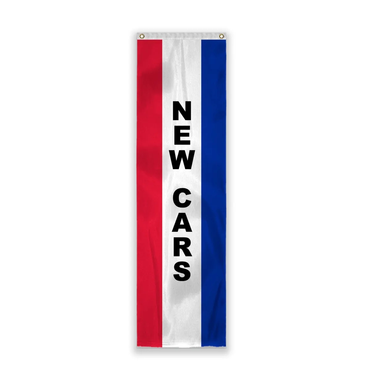 8' x 28" (3) Sewn Other Color Stripes Vertical Message Flag 1