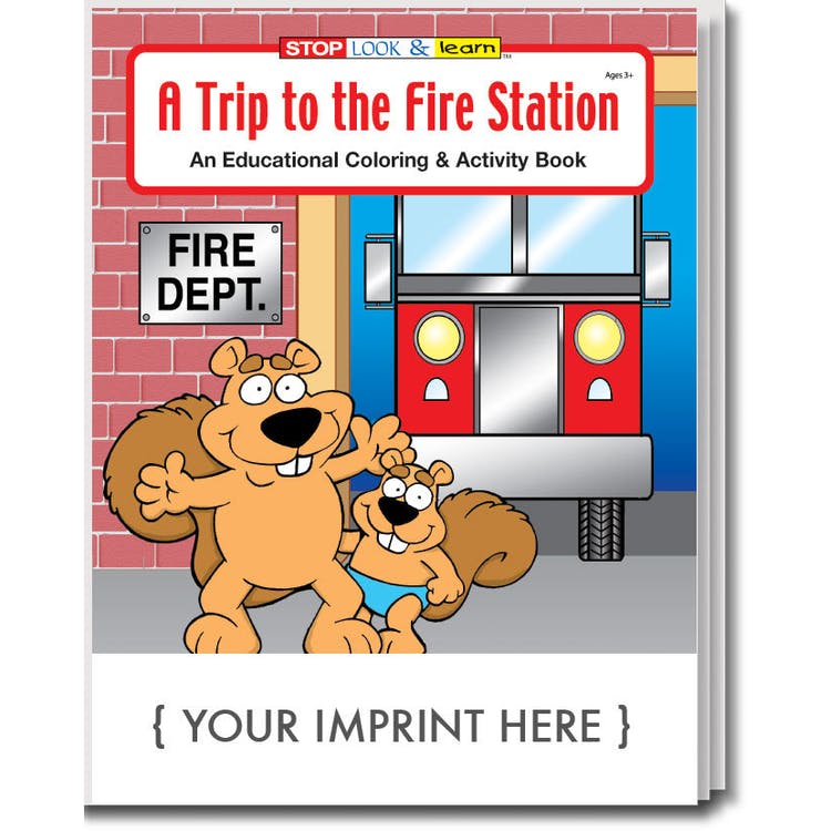 A Trip to the Fire Station Activity Books - 16 Pages Ages 3-9 2