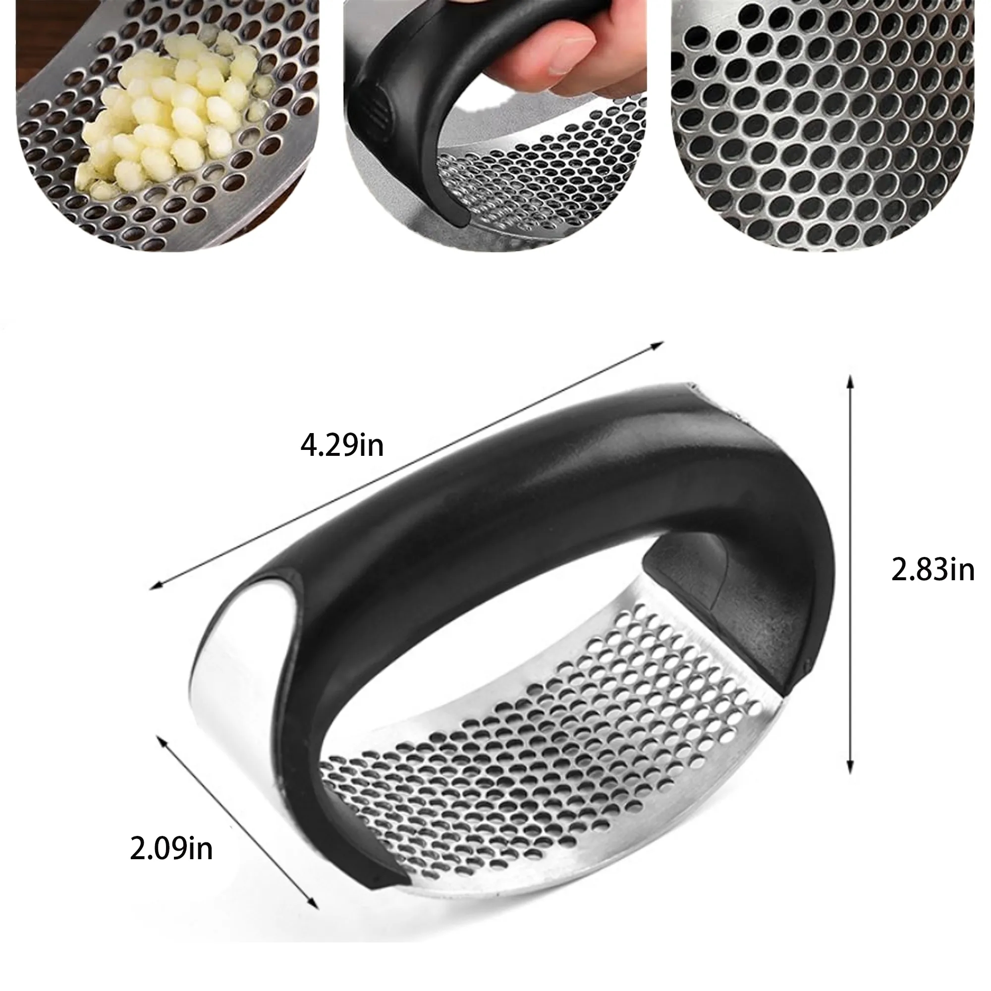 304 Stainless Steel Garlic Press Tool 1