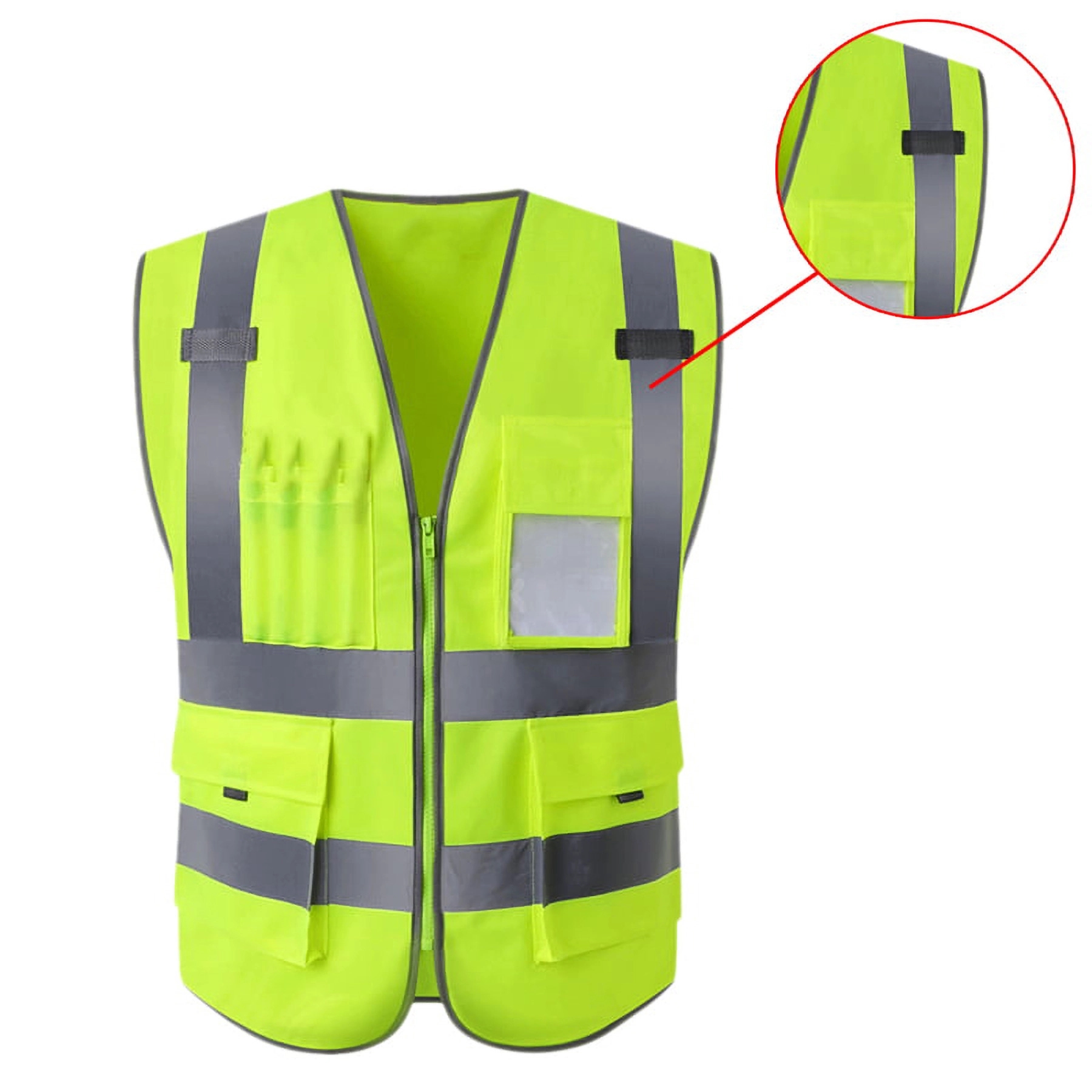 Multi-Pocket Reflective Safety Vest 3