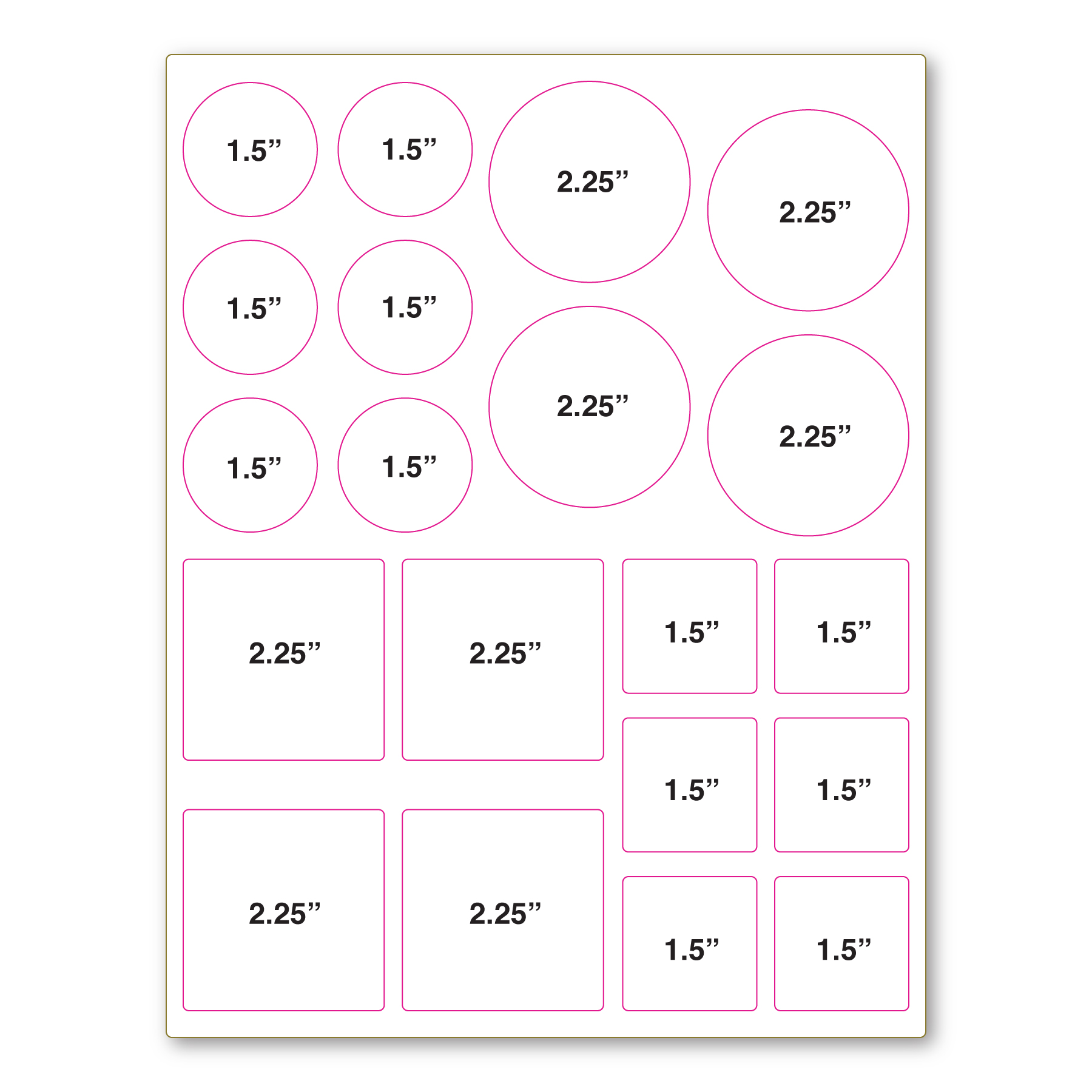 Adhesive Decal Sticker Sheet 8.5" x 11" - 3.4 Mil 1