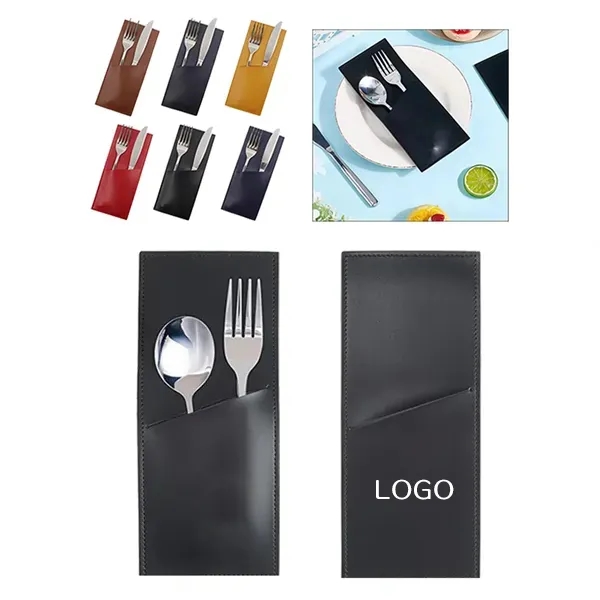 PU Leather Cutlery Holder 3