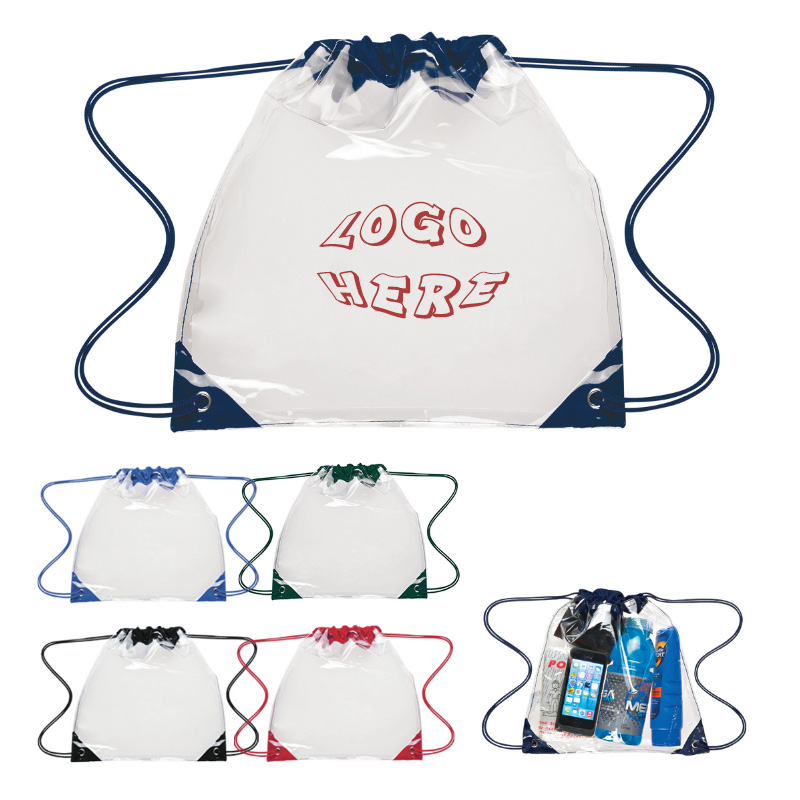 PVC Clear Drawstring Backpack 1