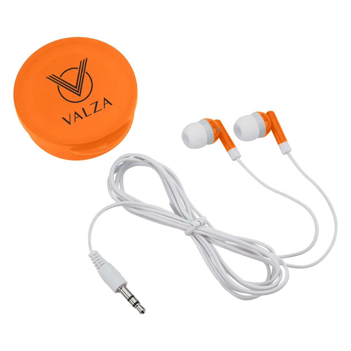 Earbuds In Round Plastic Case 12