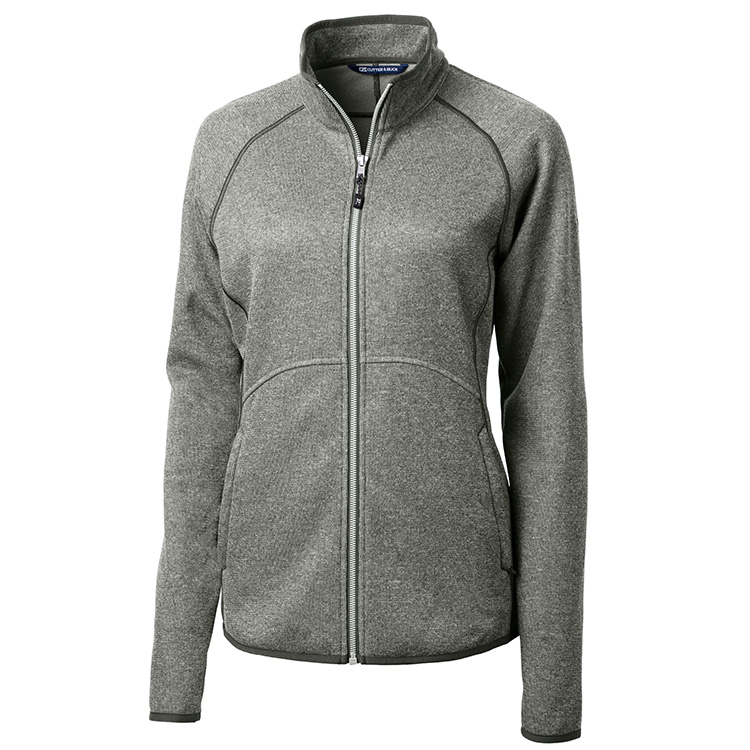 Cutter and Buck Ladies Mainsail Sweater-Knit Full Zip Jacket 2