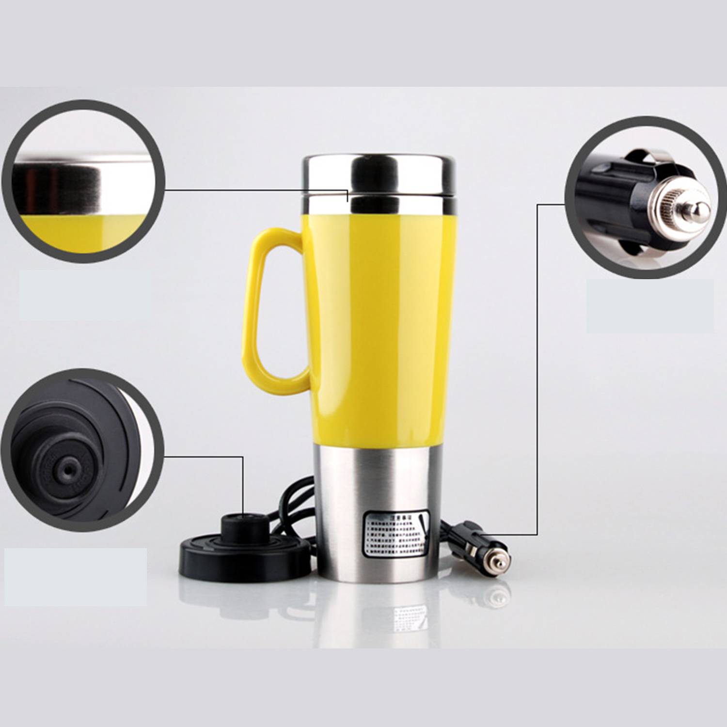 15 OZ Car Electric Heating Water Cup 3