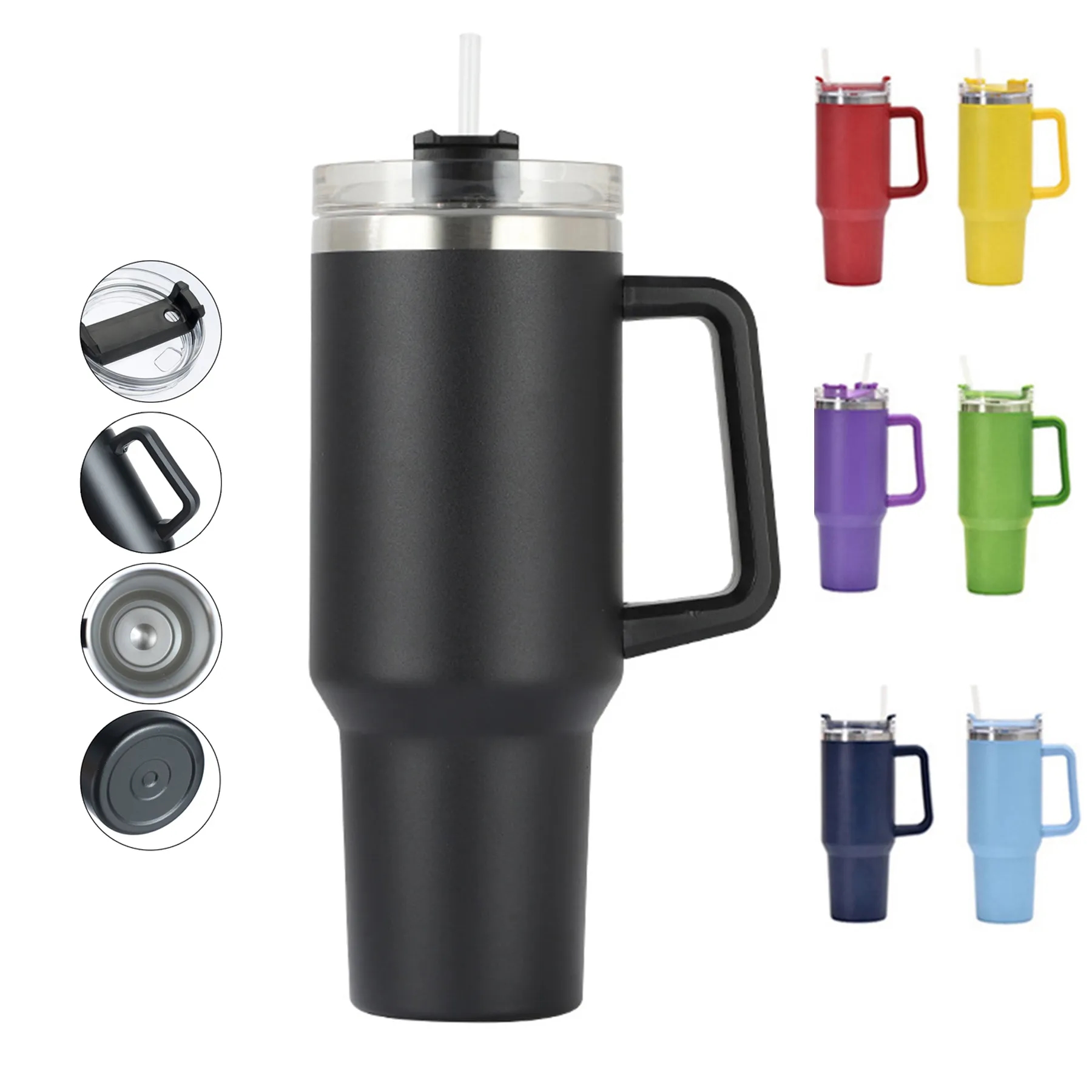 40oz Tumbler with Handle 11
