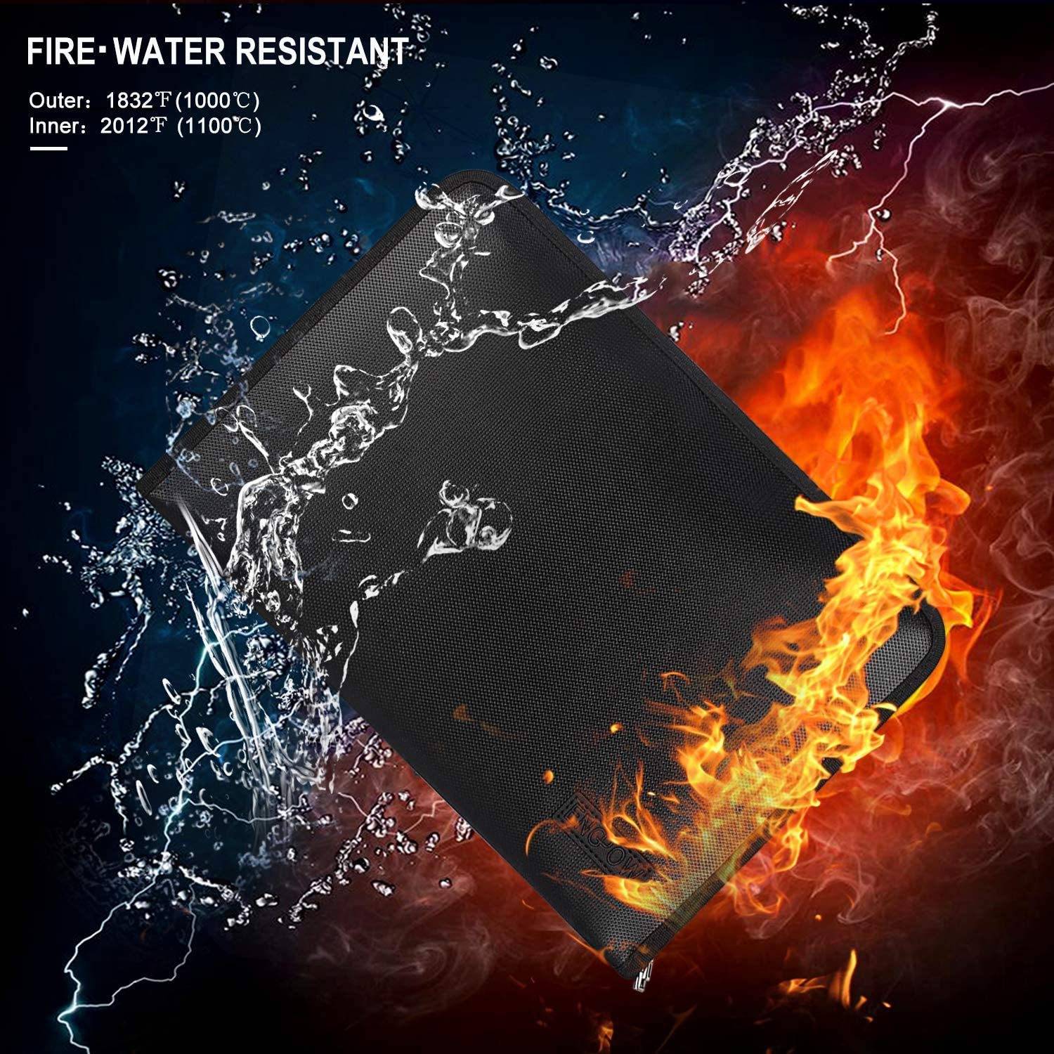 Fireproof Waterproof Document Folder File Bag 9