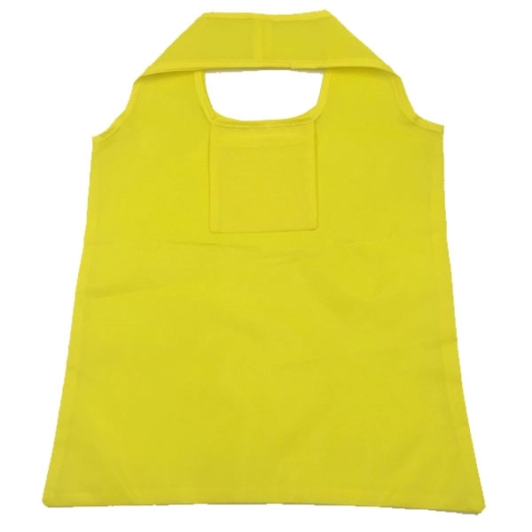 Reusable 190T Polyester Foldable Grocery Tote with Pouch 1
