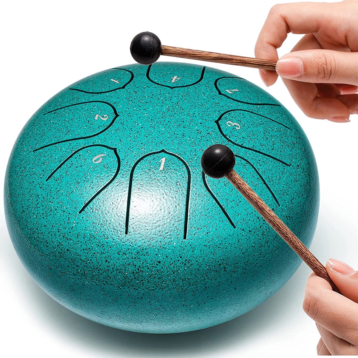 Alloy Steel Tongue Drum 8 Notes 6 Inches Handpan Drums 1