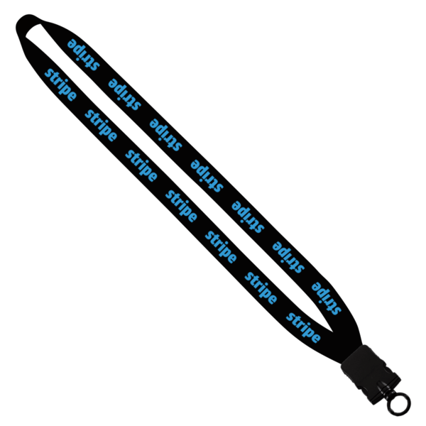 3/4" Cotton Lanyard with Plastic Snap-Buckle Release & O-Ring 7