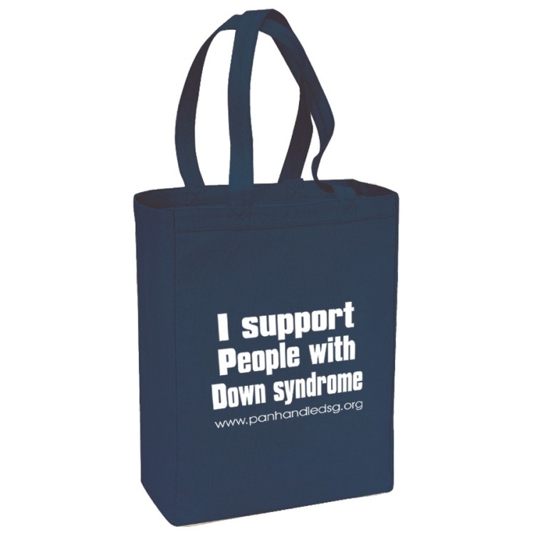 Canvas Gusset Shopping Tote, custom tote bag with logo imprint 10