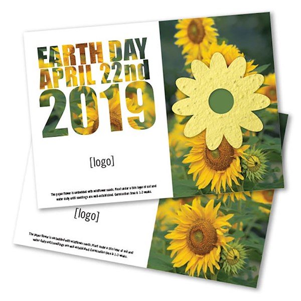 Seed Paper Shape Postcard - Large 1