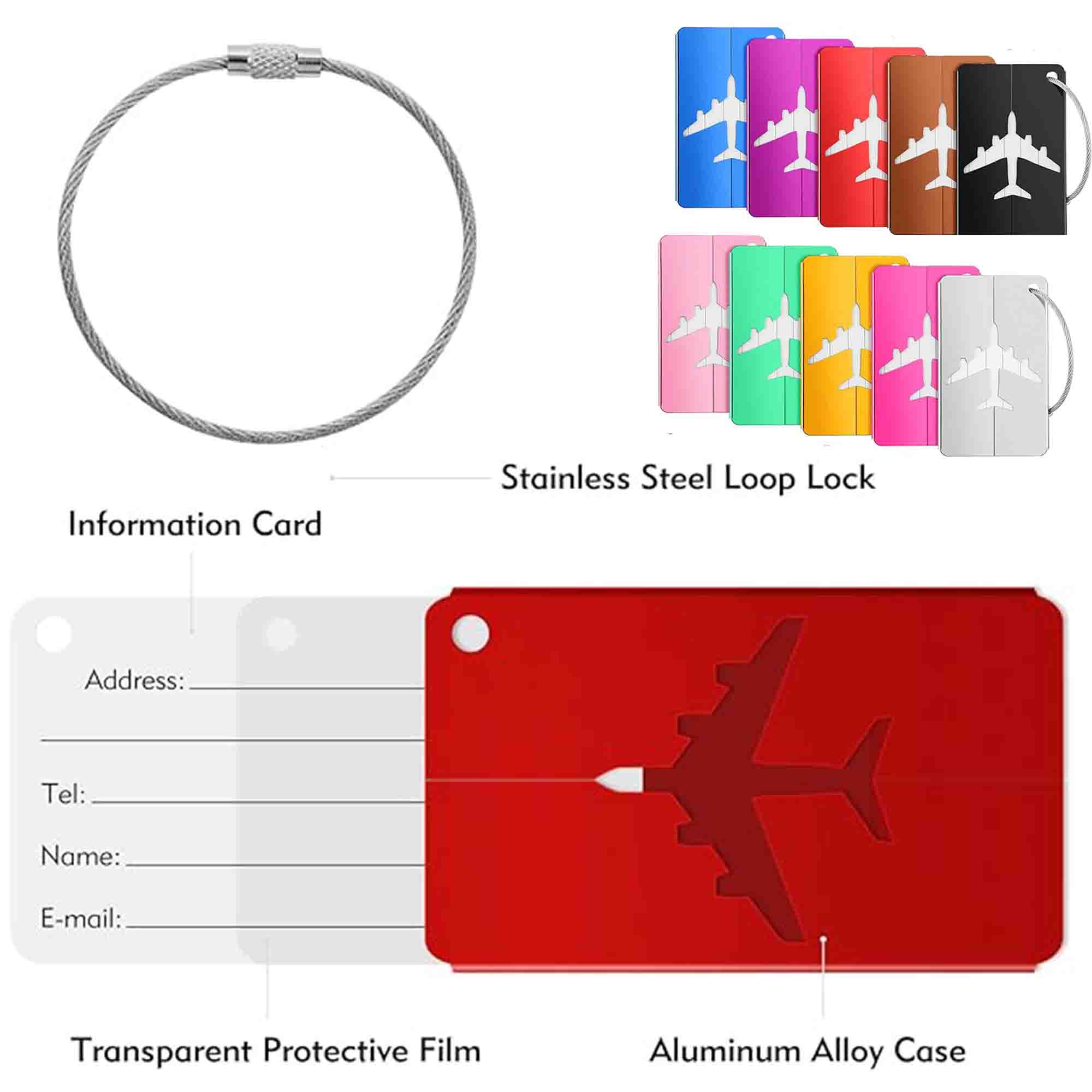 Aluminium Alloy Suitcase Tag 3