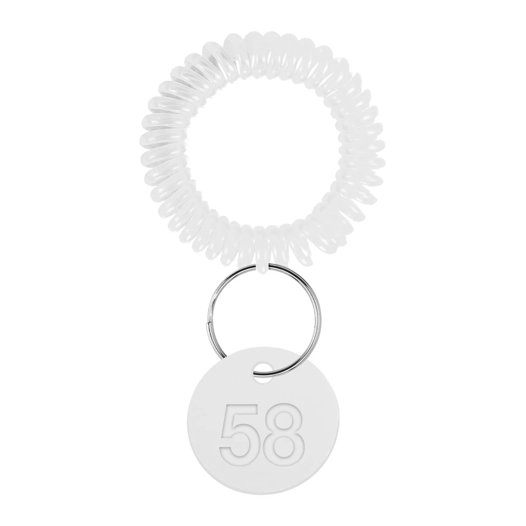 EVA Plastic Spring Wristband with Keychain 10