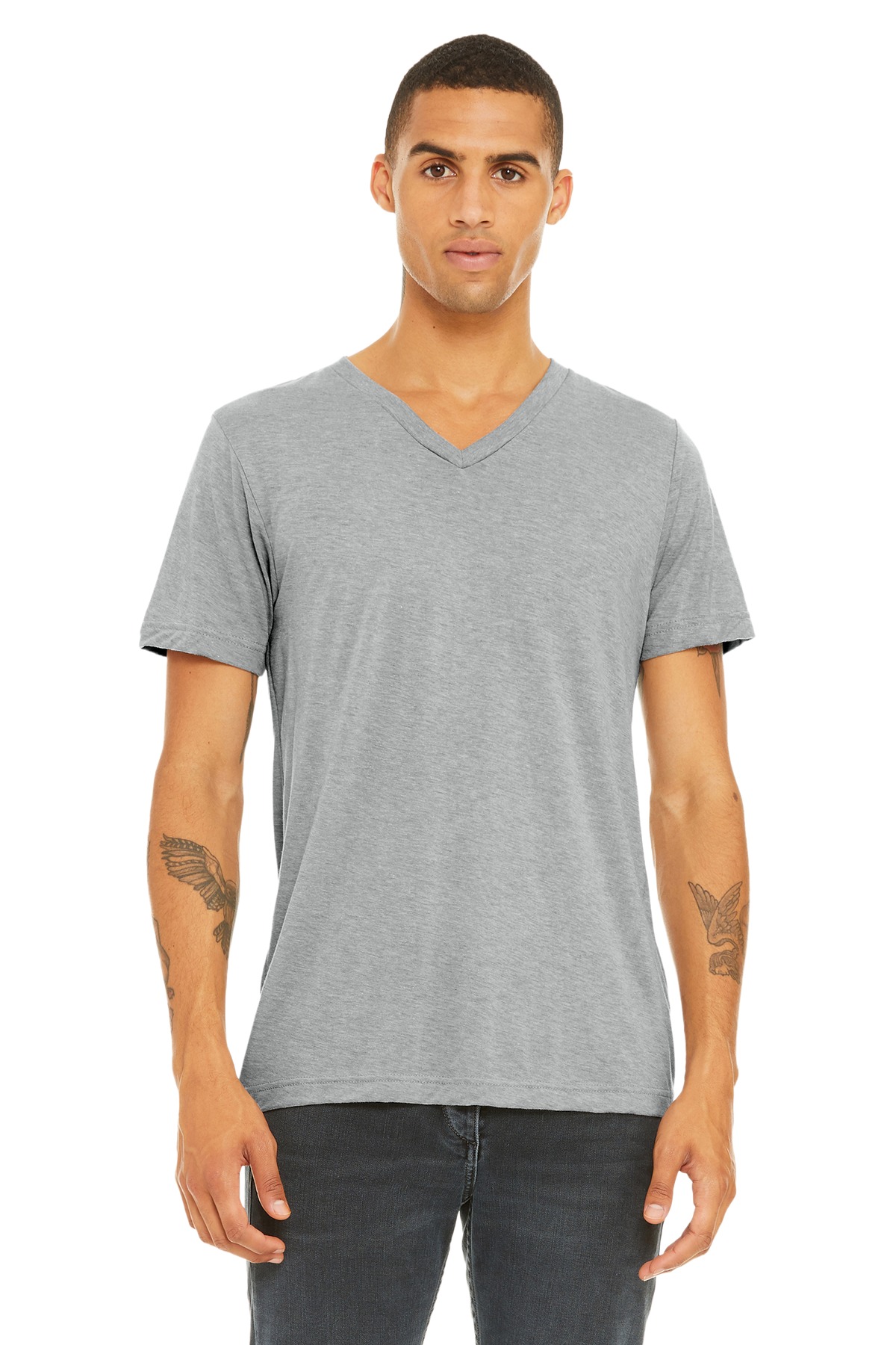 BELLA+CANVAS Unisex Triblend Short Sleeve V-Neck Te. BC3415 30