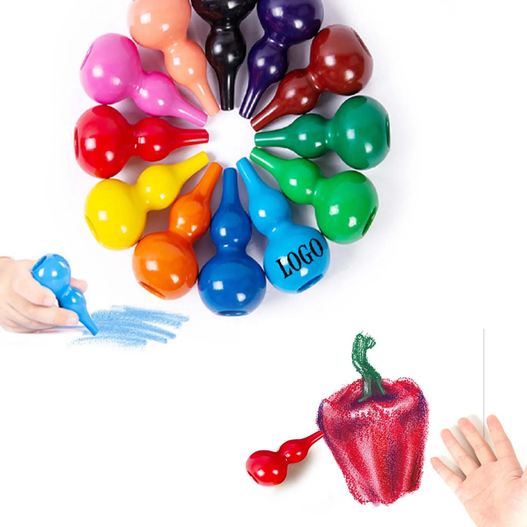 Gourd-shaped Crayon 6