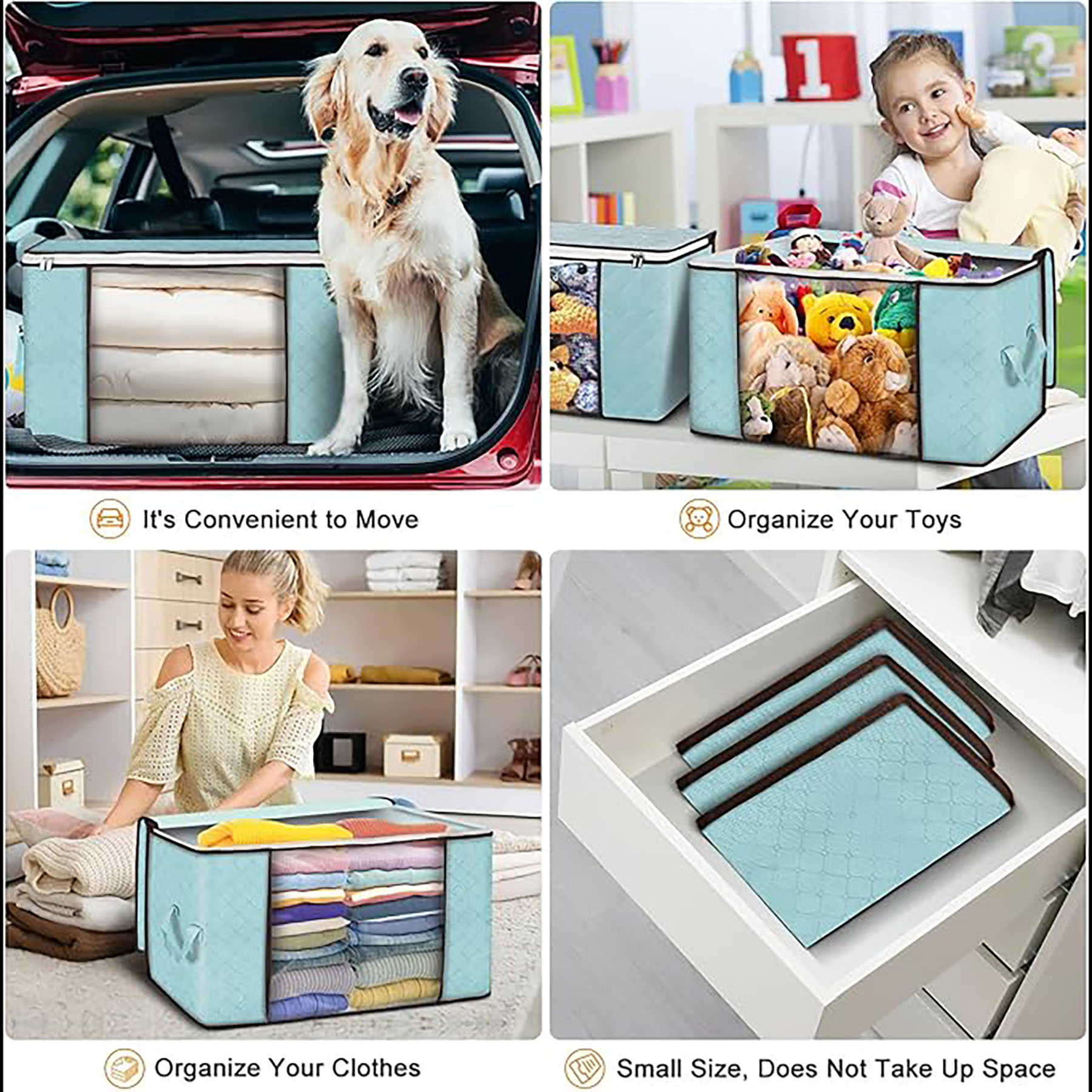 90L Foldable Large Storage Bag 2