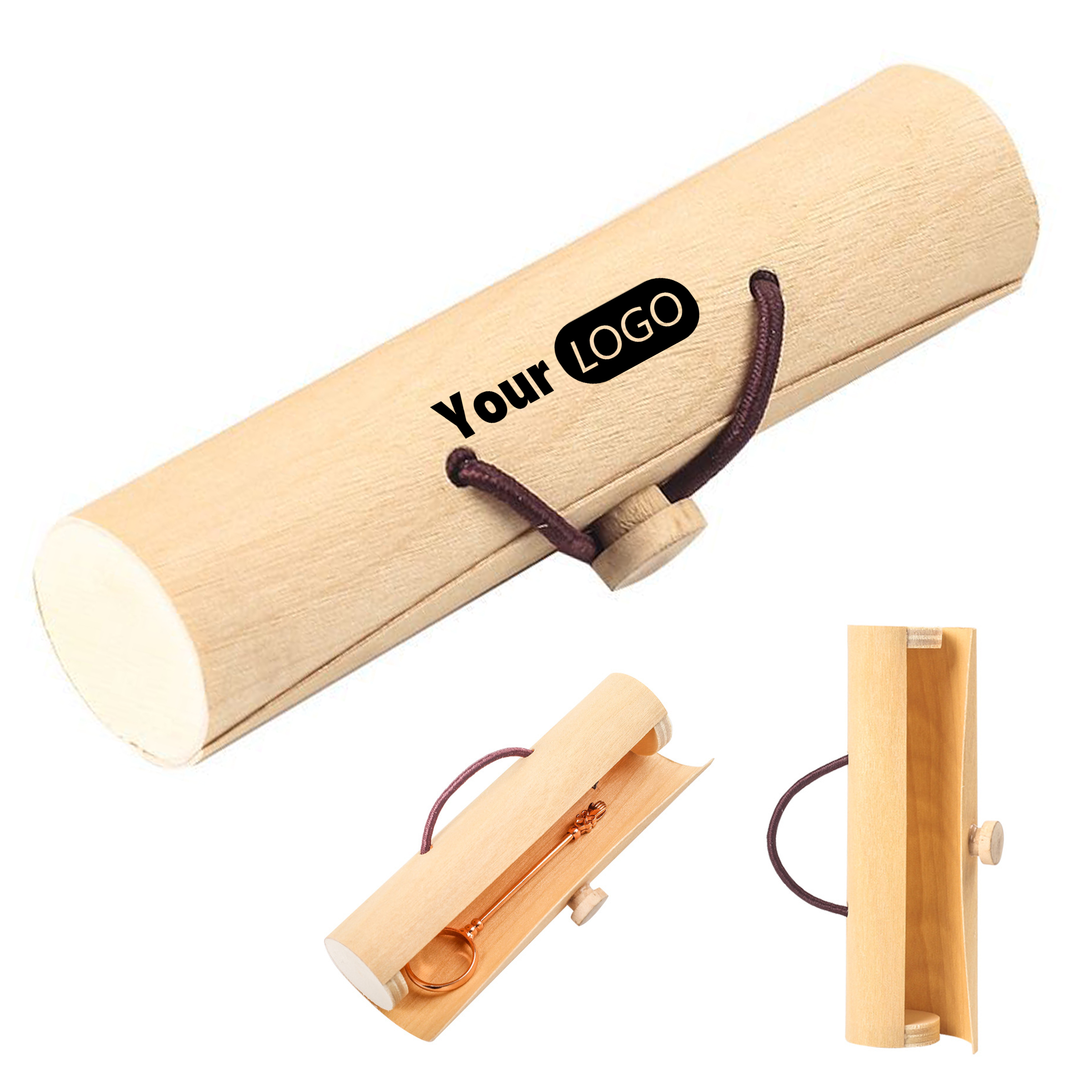 Wood Cylindrical Jewelry Box 1
