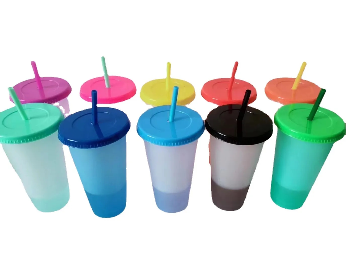 710ml Color Change Straw Cup 2