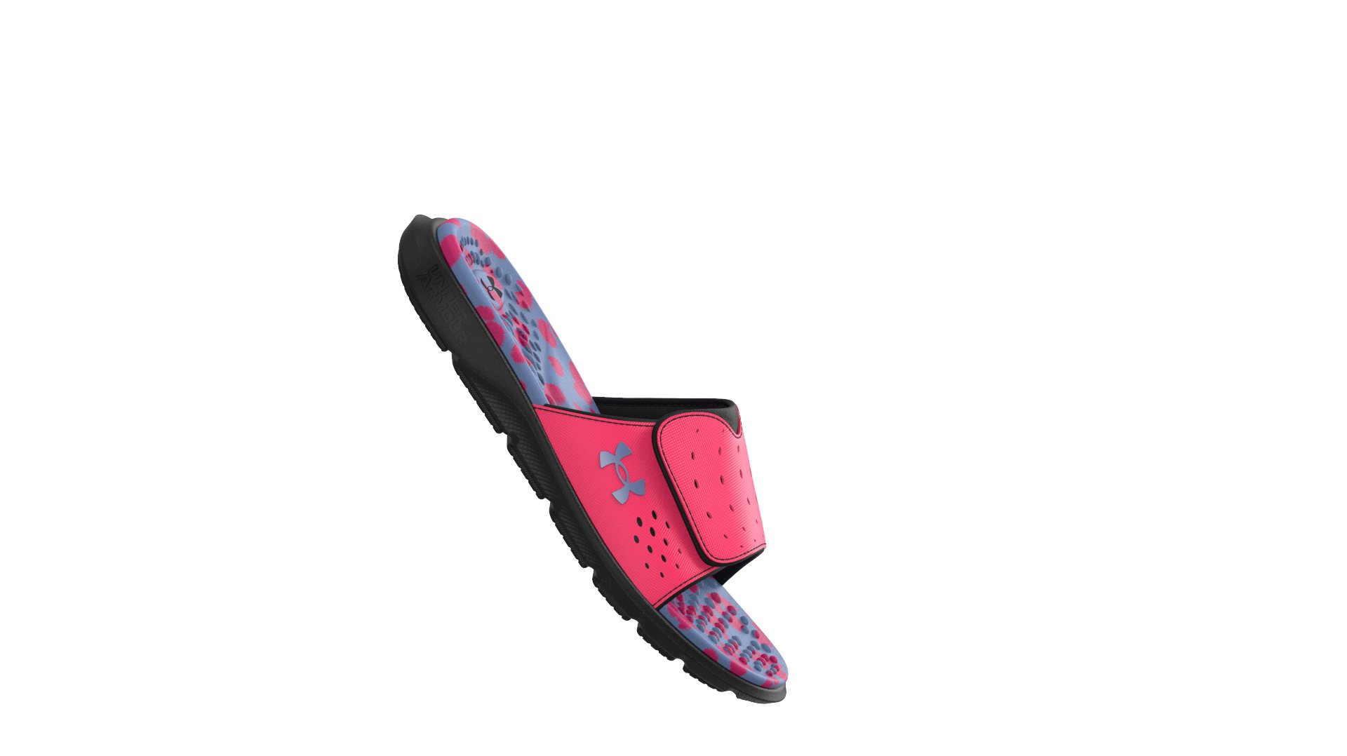 UA Ignite Pro Graphic Footbed Girls' Slides 2