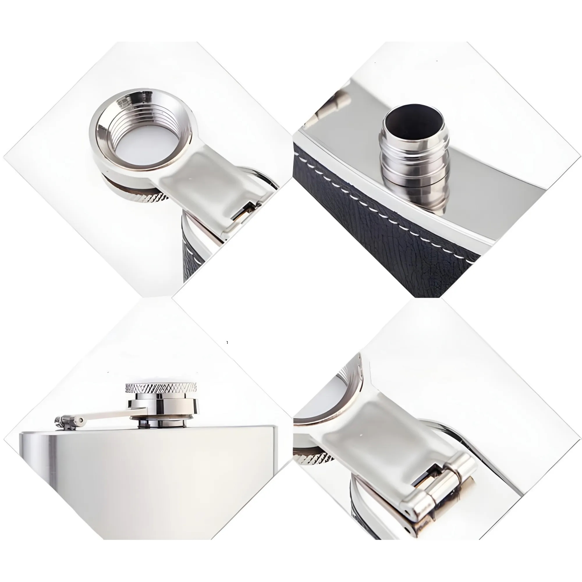 6oz Stainless Steel Hip Flask 7