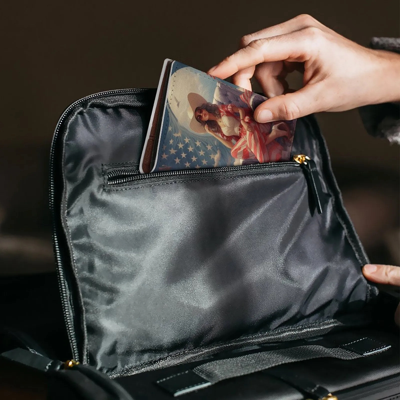 Luxury RFID Passport Holder Personalized for Frequent Flyers and Business Travel 4