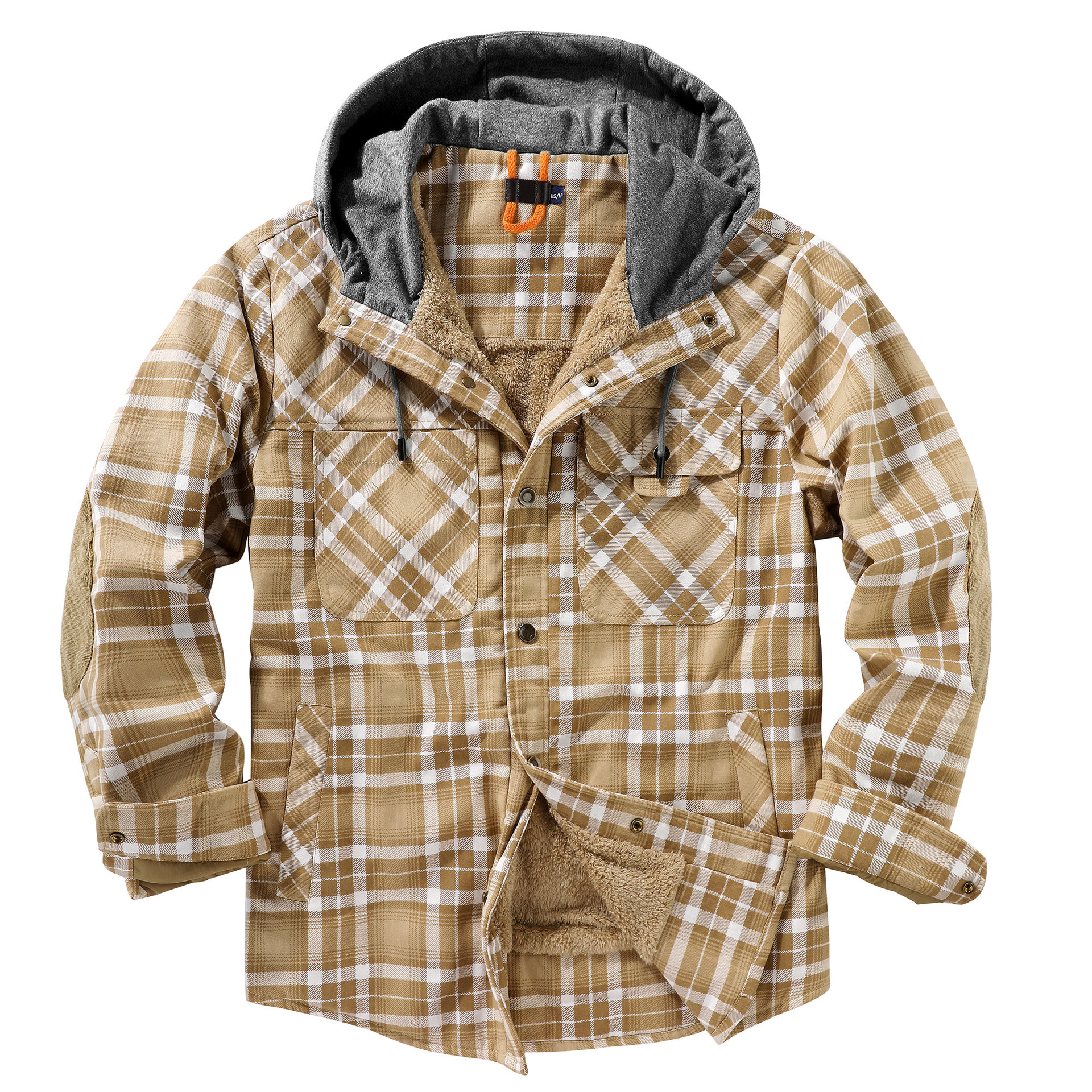 Winter Coat Jacket Sherpa Lined Full Zip Up Hoodie 5