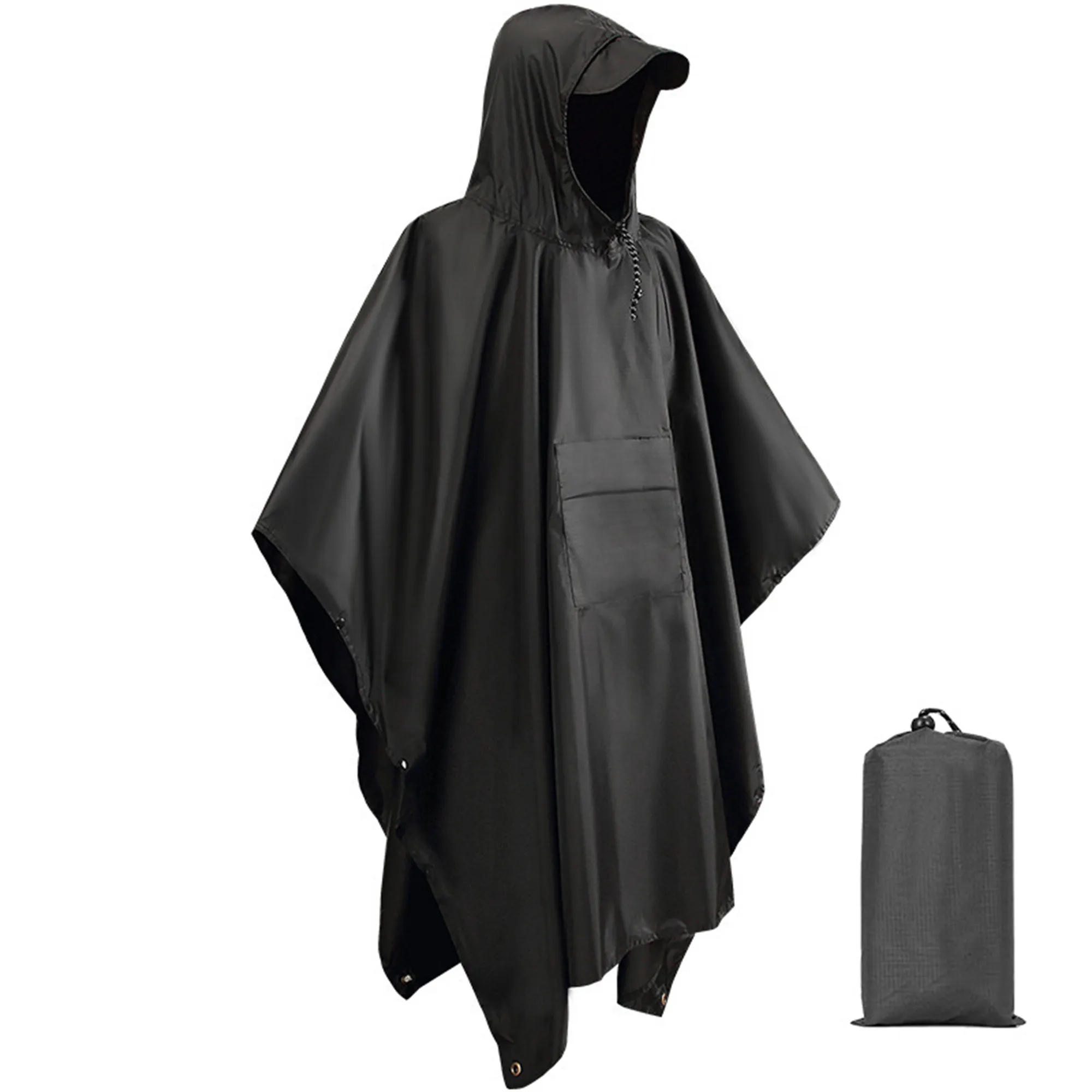 Adult Hooded Rain Poncho 4