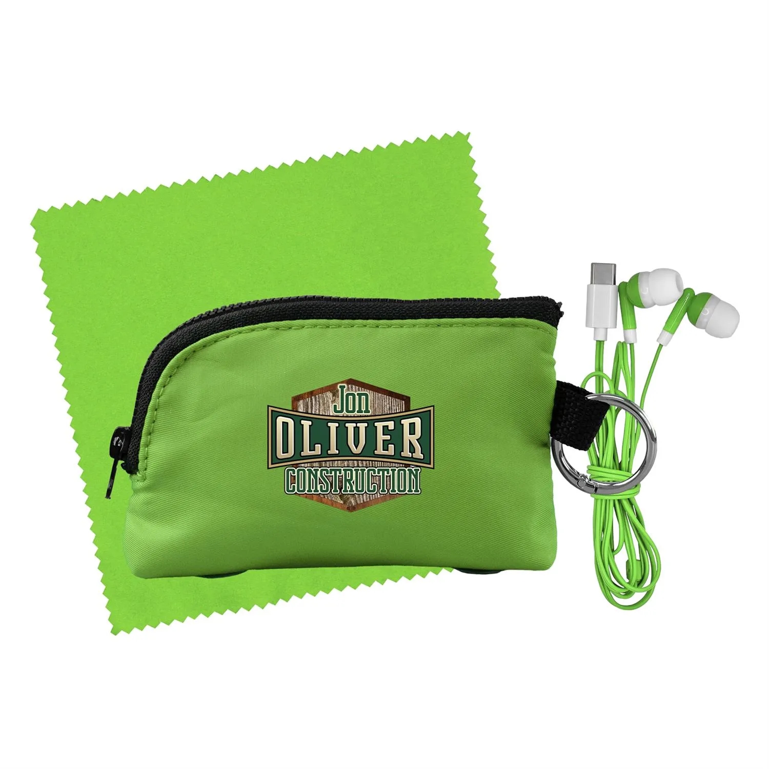 Zip Around Cloth & Ear Bud Kit 11