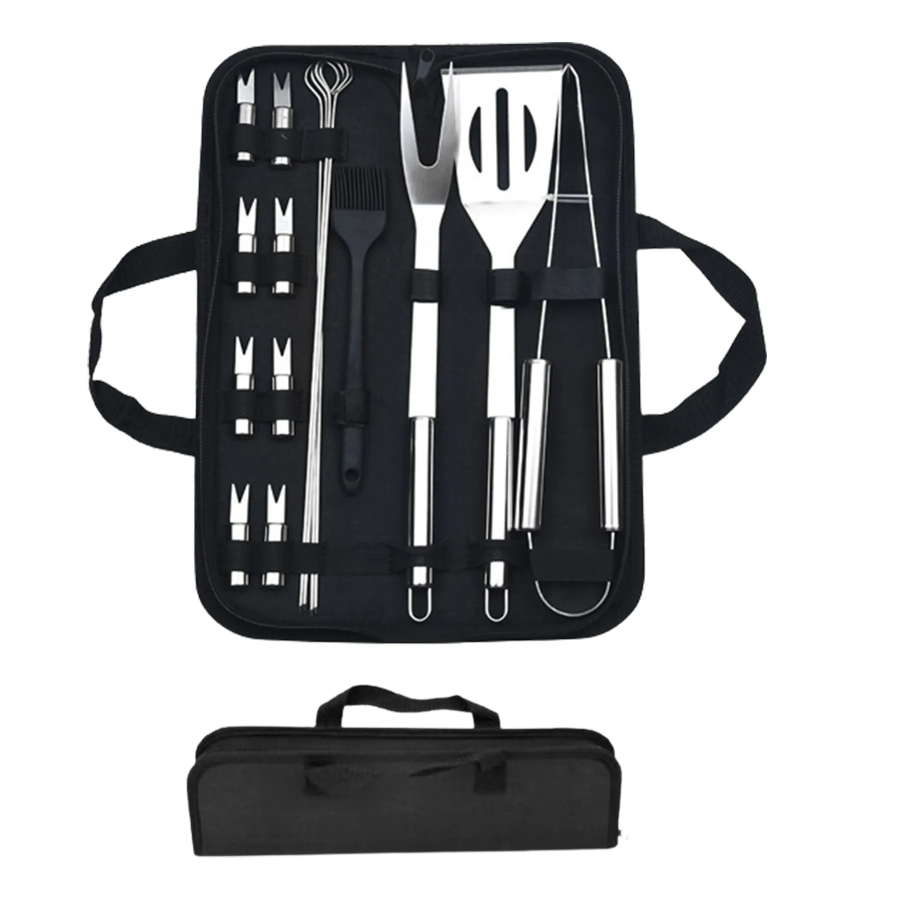 16-Piece Barbecue Tools Set W/ Carrying Bag 2