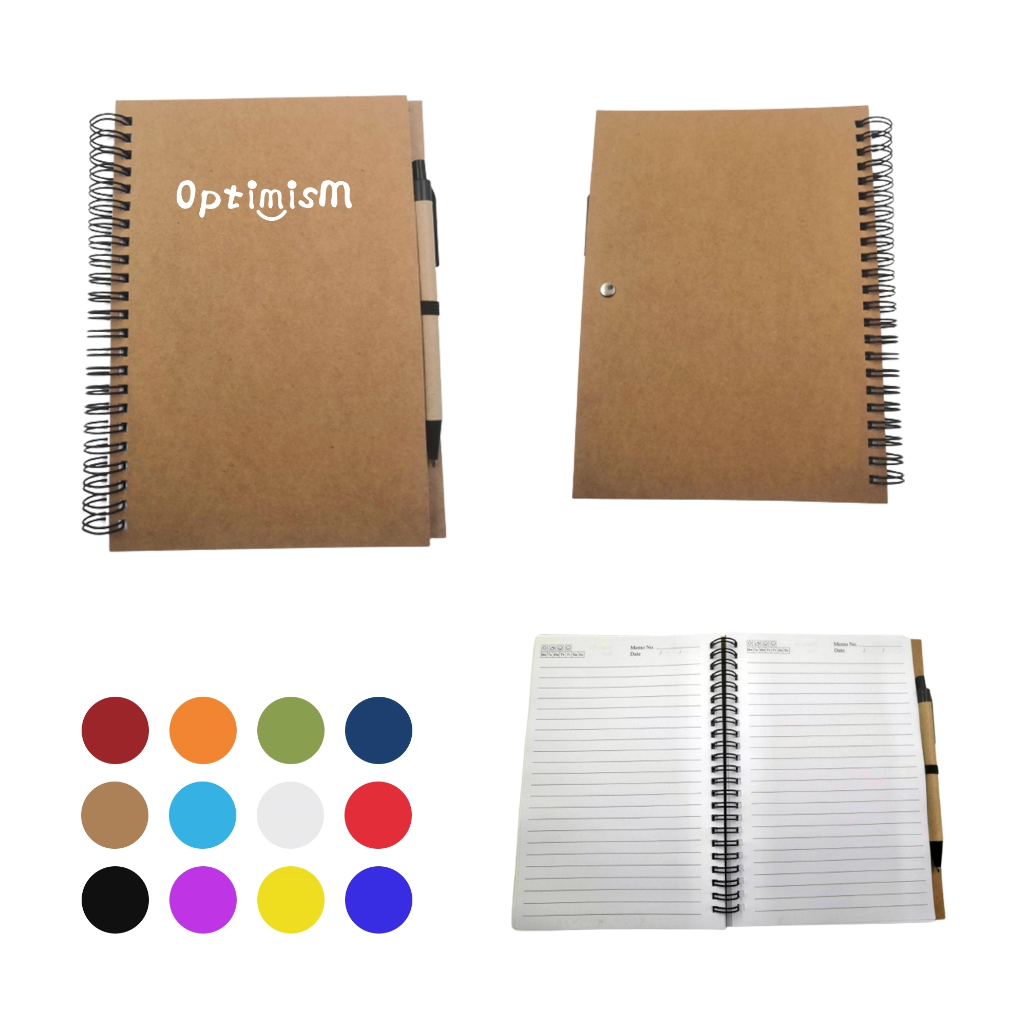 Spiral Notebook w/Pen 1