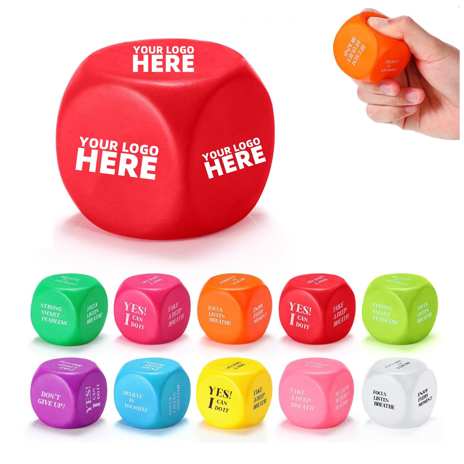 Stress Relief Cube Foam Dice 2