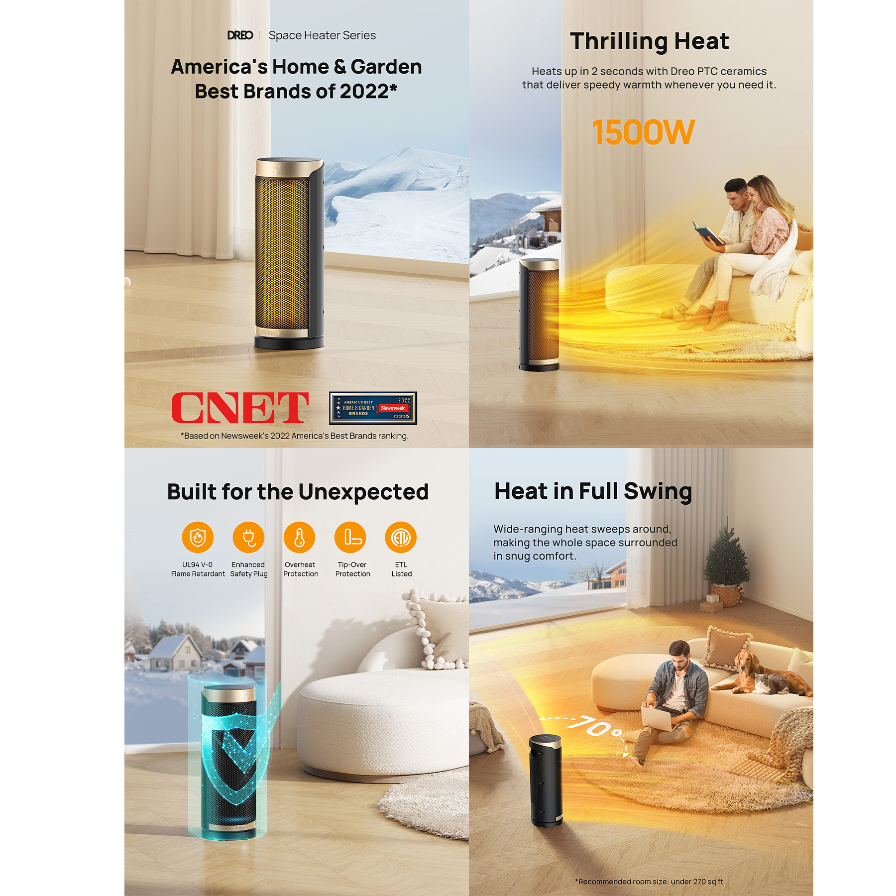 Portable Electric Heaters for Indoor Use 2