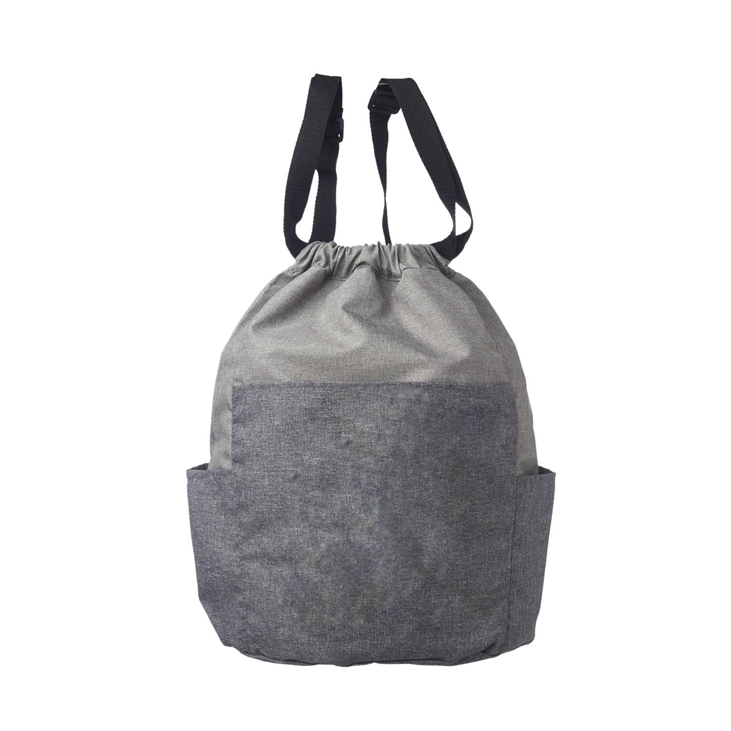 Two Tone Satchel Drawstring Backpack 3