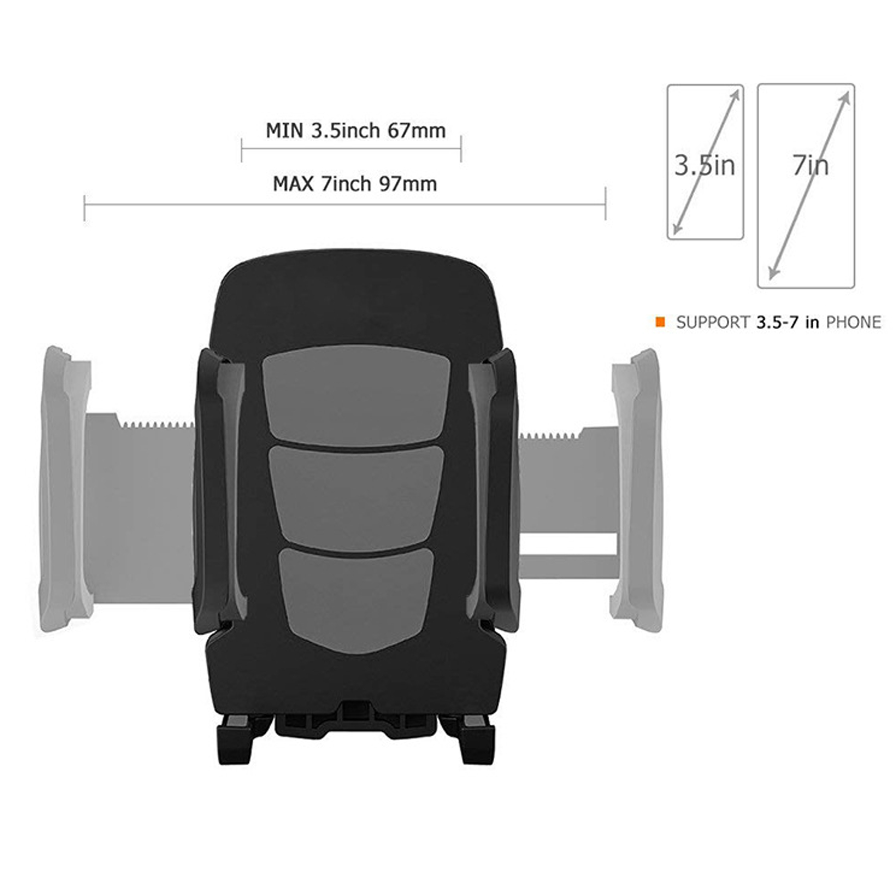 3 in 1 Universal Car Phone Holder 2